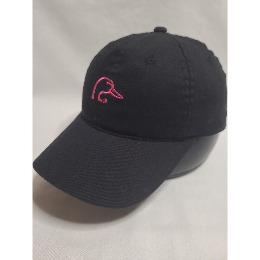 Modern Ducks Unlimited Hat Black Pink Embroidered Logo Lifestyle Dad Cap